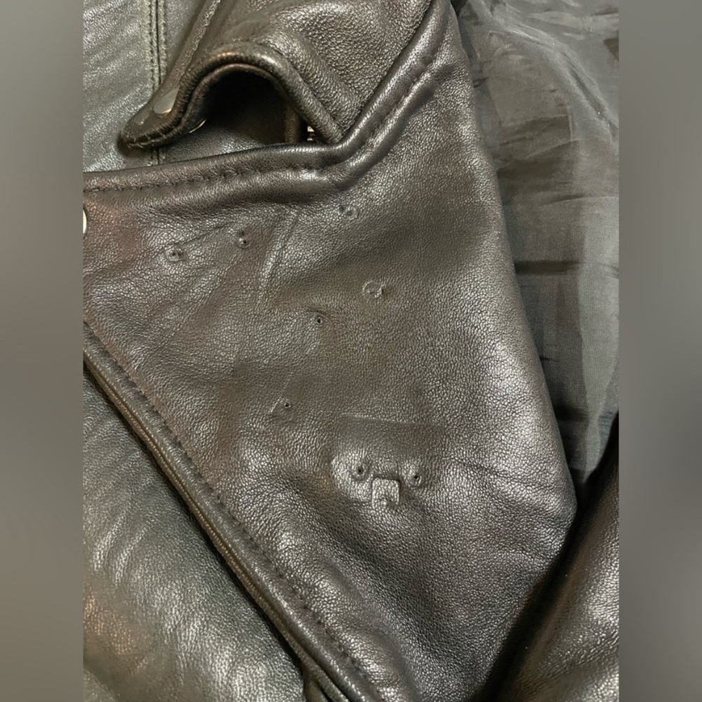 Deadwood Depeche Mode Leather Jacket size 44 (size 12/XXL). - Picture 3 of 8